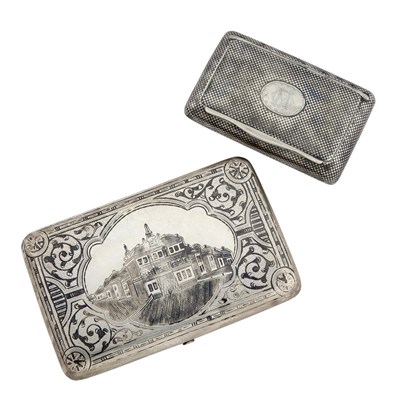 Lot 1287 - Russian Silver and Niello Cigarette Case...