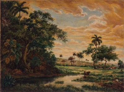 Lot 39 - Esteban Chartrand Cuban, 1840-1884 Cuban...