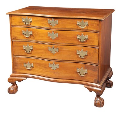 Lot 103 - Chippendale Mahogany Serpentine Chest of...