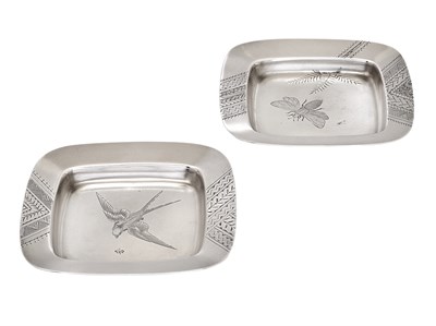 Lot 176 - Two Gorham & Co. Aesthetic Movement Sterling...