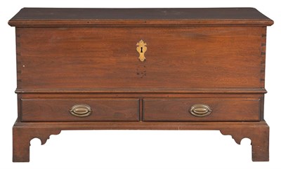 Lot 139 - Chippendale Style Walnut Blanket Chest...