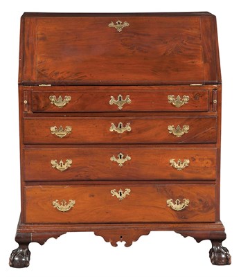 Lot 147 - Chippendale Mahogany Slant Front Desk...