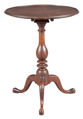 Lot 100 - Queen Anne Walnut Tilt-Top Tripod Stand...