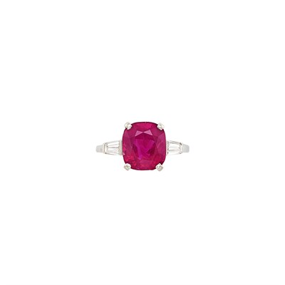 Lot 422 - Platinum, Ruby and Diamond Ring, Raymond Yard