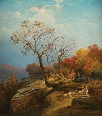 Lot 34 - Edward Moran American, 1829-1901 Bird Hunting,...