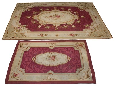 Lot 1519 - Two Napoleon III Aubusson Rugs France, late...