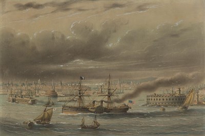 Lot 85 - Louis Le Breton French, 1818-1866 View of New...