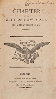 Lot 67 - Two editions of The Charter of the City of New York.
