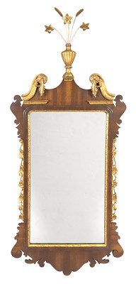 Lot 144 - Federal Style Mahogany Parcel Gilt Mirror...