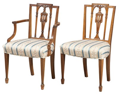 Lot 129 - Set of Ten Federal Style Mahogany Dining...