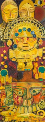Lot 1079 - Hunt Slonem American, b. 1951 Aztec, 1983...