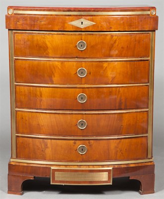 Lot 388 - Baltic Neoclassical Brass-Mounted Mahogany...