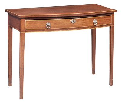Lot 108 - George III Mahogany Bowfronted Side Table...