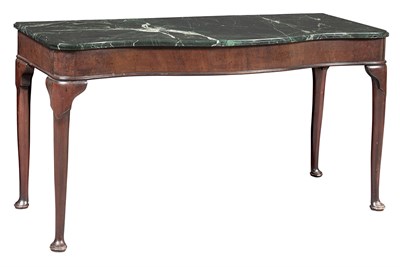Lot 125 - George II Marble Top Mahogany Serpentine...