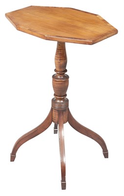Lot 115 - Federal Maple Tilt-Top Stand 19th Century With...
