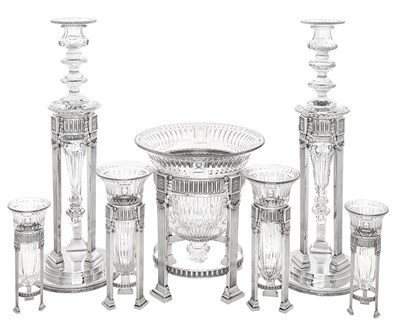 Lot 190 - Dominick & Haff Sterling Silver and Cut Glass...