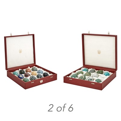 Lot 171 - Group of Russian Specimen Hardstone Eggs 20th...