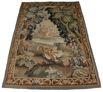 Lot 574 - Aubusson Tapestry France, 19th century A wolf...