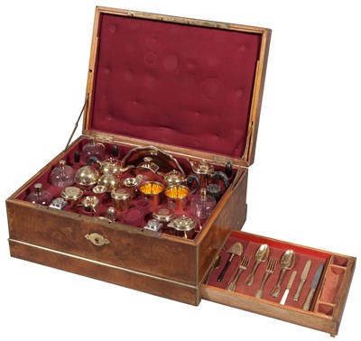 Lot 202 - Louis XVI Silver-Gilt Travel Necessaire...