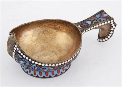 Lot 1274 - Russian Style Silver and Cloisonné Enamel...
