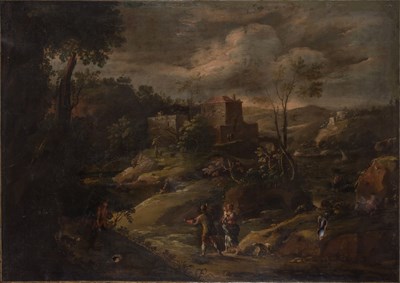 Lot 36 - Flemish School 17th Century Peasants in a...