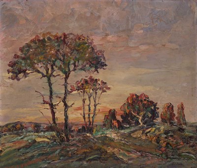 Lot 78 - Russian School 20th Century Sunset Bears...