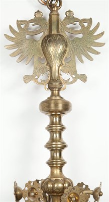 Lot 365 - William and Mary Style Brass Eighteen-Light...