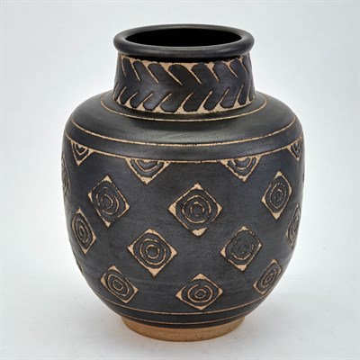 Lot 188 - Émile Lenoble Art Deco Glazed Earthenware Vase...