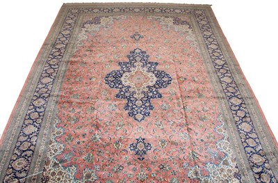 Lot 457 - Qum Silk Carpet Central Iran, contemporary The...