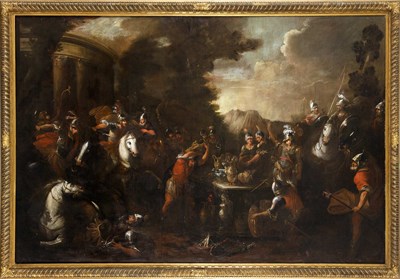 Lot 65 - Neapolitan School 18th Century The Sack of an...