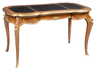 Lot 262 - Louis XV Style Gilt Metal Mounted Bureau Plat...