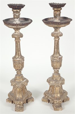 Lot 1326 - Pair of Italian Baroque Style Carved, Giltwood...