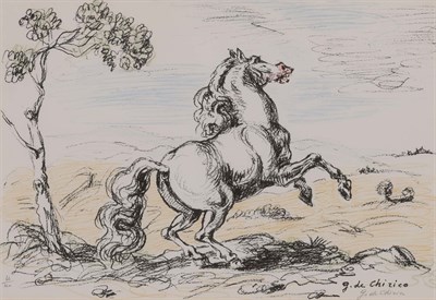 Lot 2115 - Giorgio de Chirico (1888-1978) CAVALLO IN...