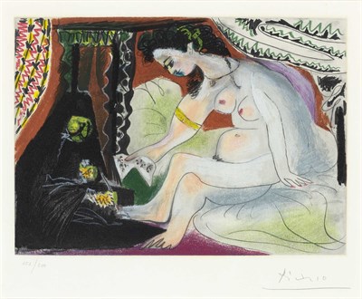 Lot 163 - After Pablo Picasso BETHSABÉE Color aquatint,...