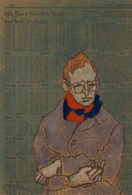 Lot 2056 - Joseph Solman American, 1909-2008 Subway Rider,...