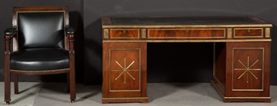 Lot 393 - Russian Neoclassical Style Brass-Inlaid...