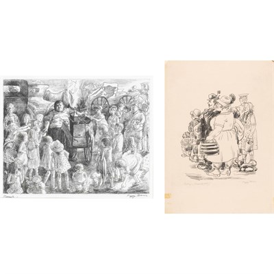 Lot 7 - Peggy Bacon (1895-1987) PEANUTS; OUTING (FLINT...