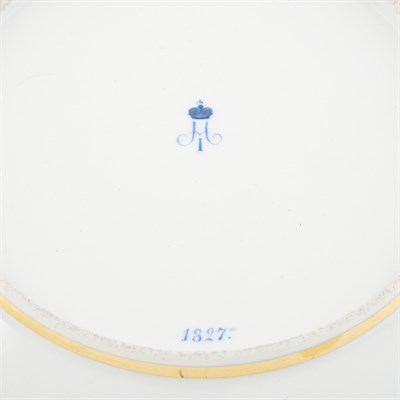 Lot 155 - Two Russian Porcelain Plates with Views...