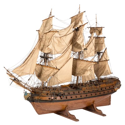 Lot 355 - Model of the French Napoleonic 74-Gun...