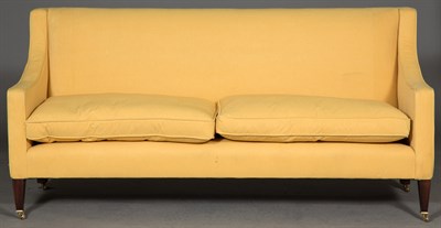 Lot 420 - George Smith Upholstered Sofa On mahogany...