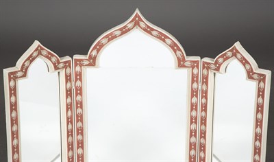 Lot 437 - Gothic Style Painted and Decorated Three-Part...