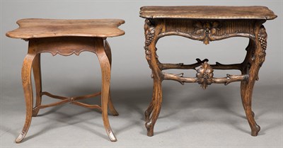 Lot 447 - Continental Carved Beechwood Rustic Style...
