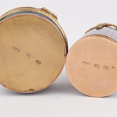 Lot 1282 - Fabergé Style Gold and Enamel Covered Box and...