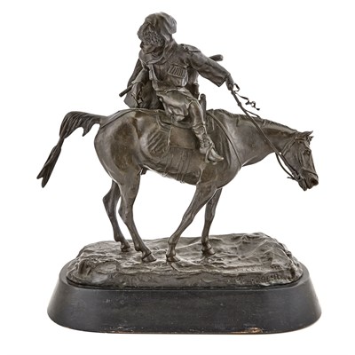 Lot 139 - Russian Bronze Group of Circassian Looking...