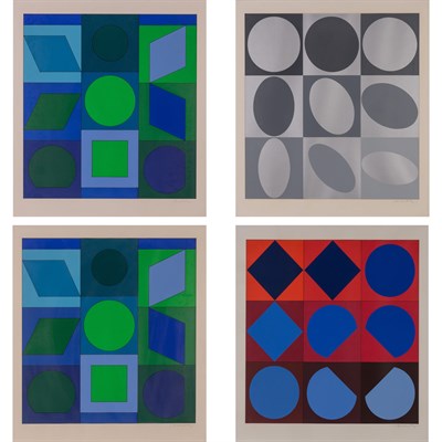 Lot 2142 - Victor Vasarely (1906-1997) EZUST; RUBIN;...