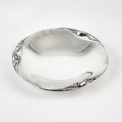 Lot 288 - Georg Jensen Sterling Silver Blossom Pattern Low Footed Bowl