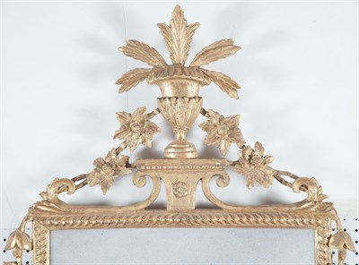 Lot 407 - Italian Neoclassical Giltwood Pier Mirror Late...