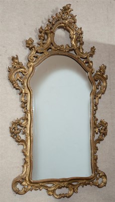 Lot 1203 - Italian Rococo Style Giltwood Mirror Height 64...