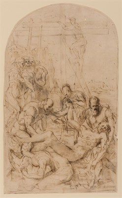 Lot 3 - Circle of Francesco Primaticcio The Deposition...