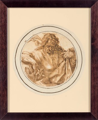 Lot 9 - German School 16th Century Saint Matthew Brown...